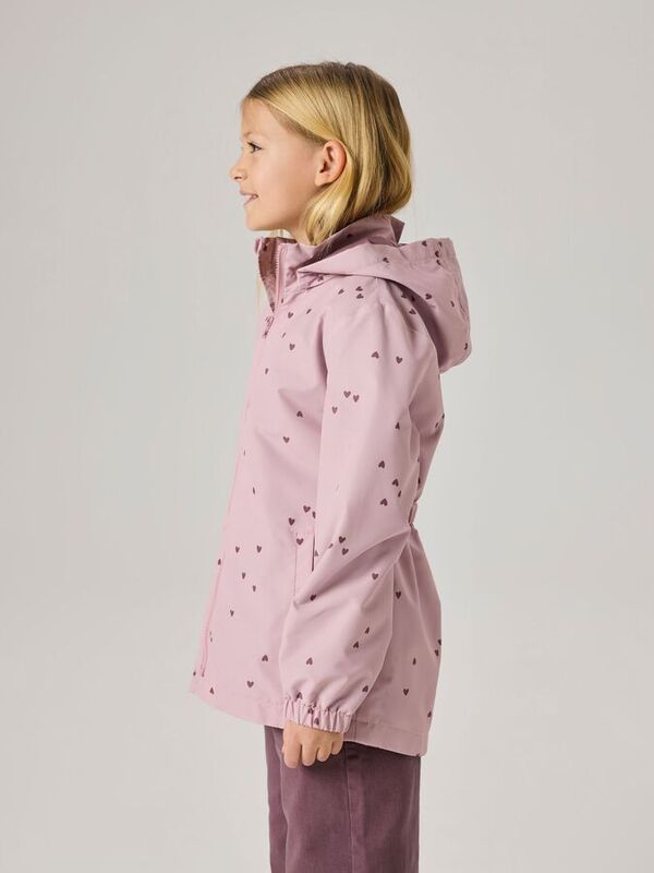 NKFMAXI JACKET LI AOP Keepsake Lilac 2 SMALL HEARTS - Name It