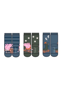 NMMJANN PEPPAPIG 3PK SOCKS PEP CHINA BLUE - Name It