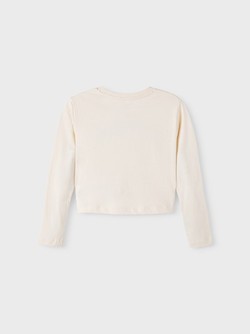 NKFLEVORA LS CROPPED TOP Buttercream - Name It