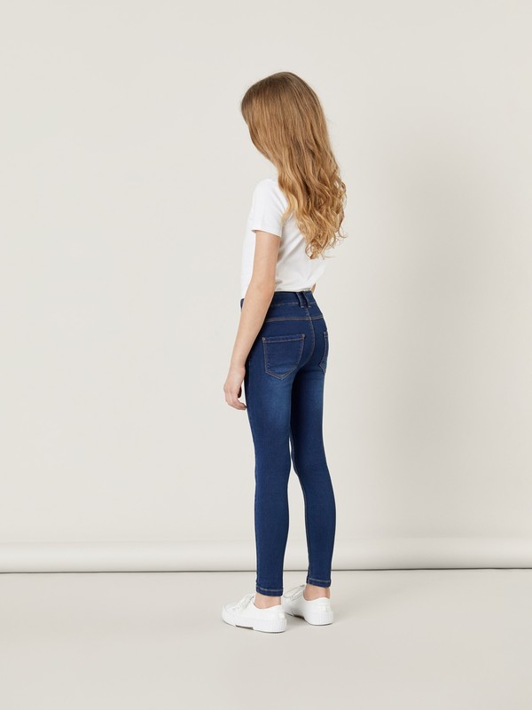 NKFSALLI SLIM SWEAT JEANS 1162 Dark Blue Denim - Name It