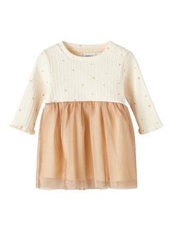 NBFSINDY LS DRESS Buttercream - Name It