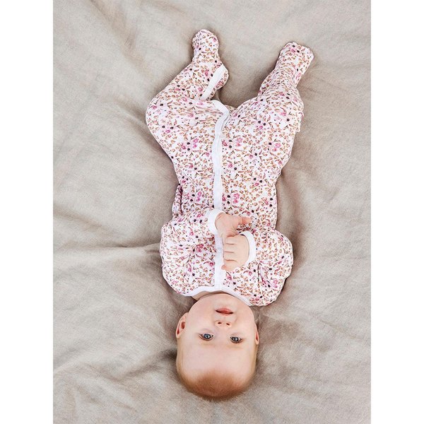 NBFNIGHTSUIT 2P W/F ROSE FLOWER NOOS Rose Wine - Name It