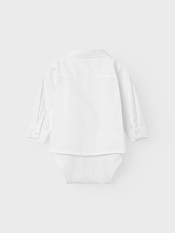 NBMDEFALLE LS SHIRT BODY BRIGHT WHITE - Name It