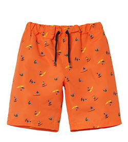 NKMZIMMI LONG SWIM SHORTS TB Vibrant Orange - Name It