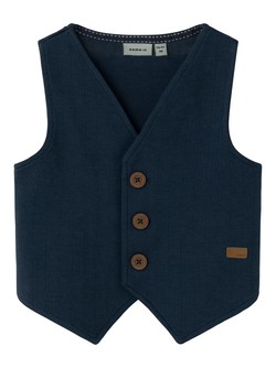 NMMFRANKLIN SWEAT WAISTCOAT UNB Dark Sapphire - Name It