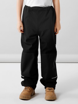 NKNALFA PANT SOLID  - SOFTSHELL Black - Name It