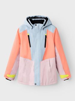 NKFSNOW10 JACKET BLOCK 1FO Fusion Coral - Name It