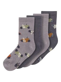 NBMWAK WOOL 4 PACK SOCK XXIII Iron Gate - Name It