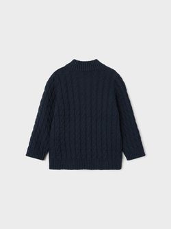 NKMRUSO LS KNIT CARD Dark Sapphire - Name It