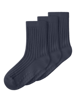 NMFFABI SOCKS 3P Dark Sapphire - Name It