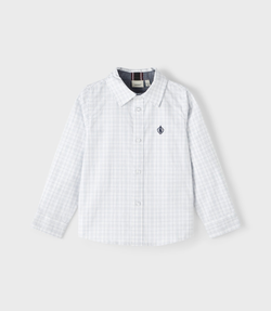 NKMREKID SHIRT Bright White Blue - Name It