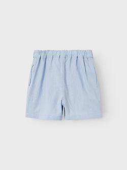 NKFFALINNEN SHORTS Chambray Blue - Name It