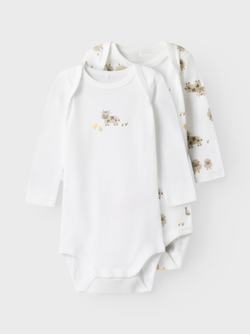 NBNBODY 2P LS FARM ANIMALS BRIGHT WHITE - Name It