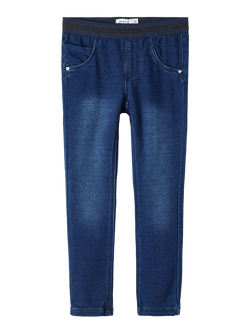 NMFSALLI SLIM SWE JEANS 1190-BO NOOS Dark Blue Denim DARK SAPPHIRE LUREX - Name It