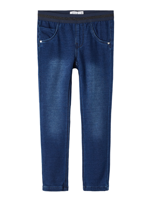 NMFSALLI SLIM SWE JEANS 1190-BO NOOS Dark Blue Denim DARK SAPPHIRE LUREX - Name It