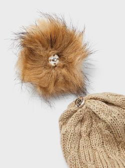 NBMWRILLA WOOL KNIT HAT  White Pepper - Name It