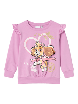 NMFJYLA PAWPATROL SWEAT UNB NOOS CPLG PASTEL LAVENDER - Name It