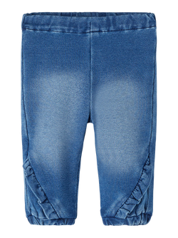 NBFBELLA SHAPED R SWE JEANS 2404 Medium Blue Denim - Name It