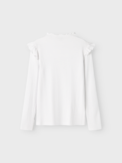 NKFKULAPPA LS SLIM TOP BRIGHT WHITE - Name It