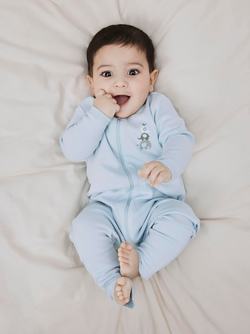 NBMNIGHTSUIT 2P ZIP  ELEPHANT  Baby Blue - Name It