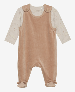 SET BODY OG VELOUR ROMPER Beige - Fixoni