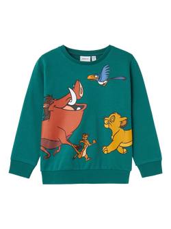 NMMJAIS LIONKING SWEAT UNB WDI Antique Green - Name It