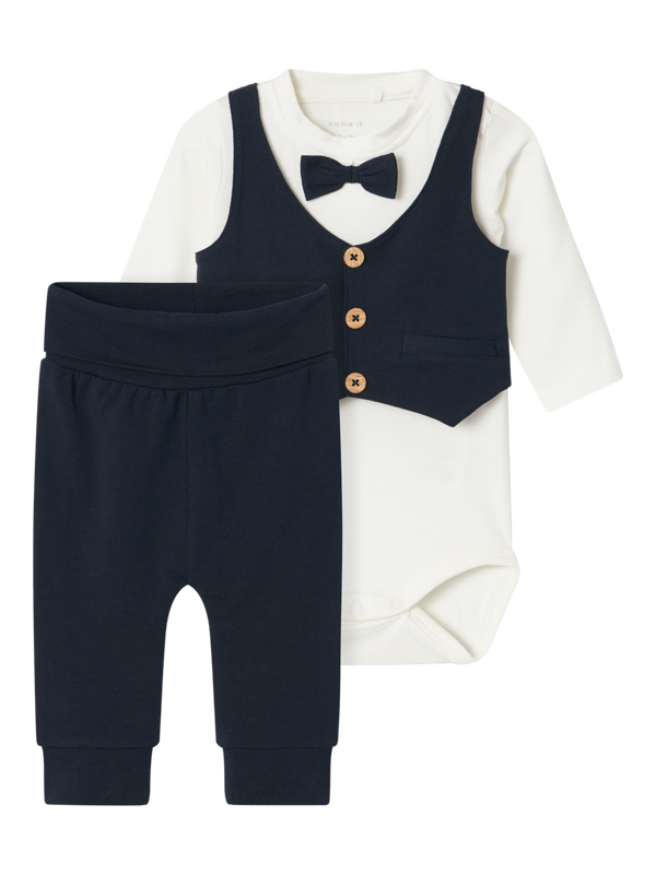 NBMADAM LS BODY SET NOOS Dark Sapphire SOLID PANT - Name It