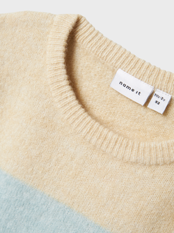 NMFNASILLE LS KNIT BOX Summer Sand - Name It