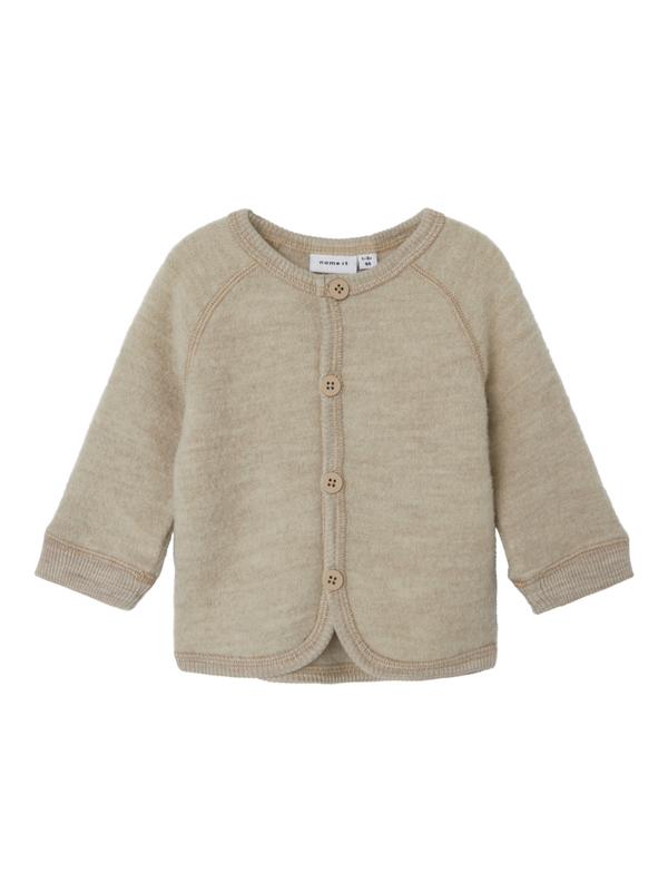NBFWMINO WOOL BRU LS CARDIGAN Pure Cashmere - Name It