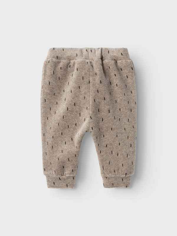NBNNALWIN VELOUR PANT Weathered teak - Name It