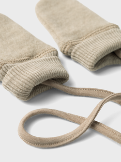 NBFWMINO WOOL BRU MITTENS WO/THUMB Pure Cashmere - Name It