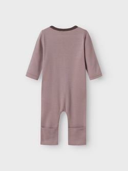 NMFWILLIT WOOL LS SUIT Purple Dove - Name It