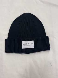 KOGALPHA LIFE PATCH RIB BEANIE  Black - Kids Only 