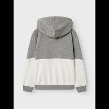 NKMNOKAS LS NREG SWEAT CARDIGAN GREY MELANGE - Name It