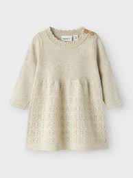 NBFOSILLA LS KNIT DRESS Peyote Melange - Name It