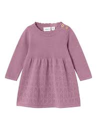 NMFOSILLA LS KNIT DRESS Mauve Orchid - Name It