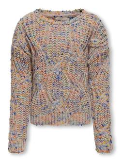 KOGLUCA LS O-NECK KNT Rose Smoke Multi Color - Kids Only 