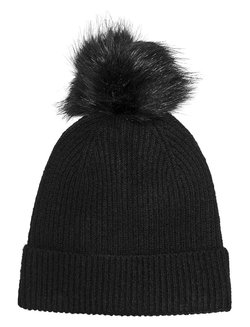 KOGKENNI POMPOM BEANIE  Black - Kids Only 