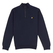 LYLE & SCOTT 1/4 ZIP JUMPER DARK NAVY - Lyle & Scott