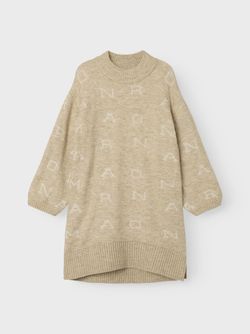 NKFNEIFY OVERSIZE KNIT DRESS Humus - Name It