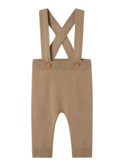 NBMRASOMME KNIT OVERALLS Weathered teak - Name It