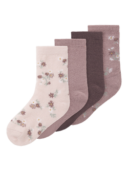 NMFWAK WO/BL 4P SOCK Purple Dove 4P - Name It