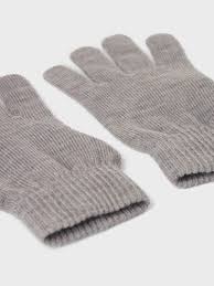 NKMWHOLLA WOOL GLOVES Iron Gate - Name It