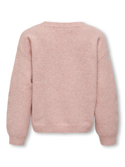 KOGSHELDO NORDIC LIFE LS O-NECK BF KNT Silver Pink Melange - Name It