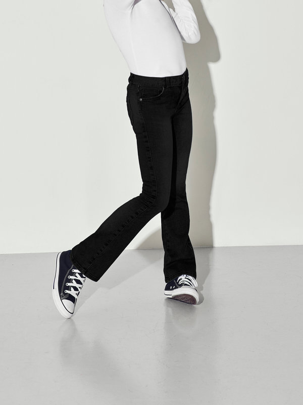 KOGROYAL LIFE REG FLARED  Black Denim - Kids Only 