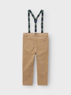 NMMRYAN SLIM CORD PANT  Weathered teak - Name It