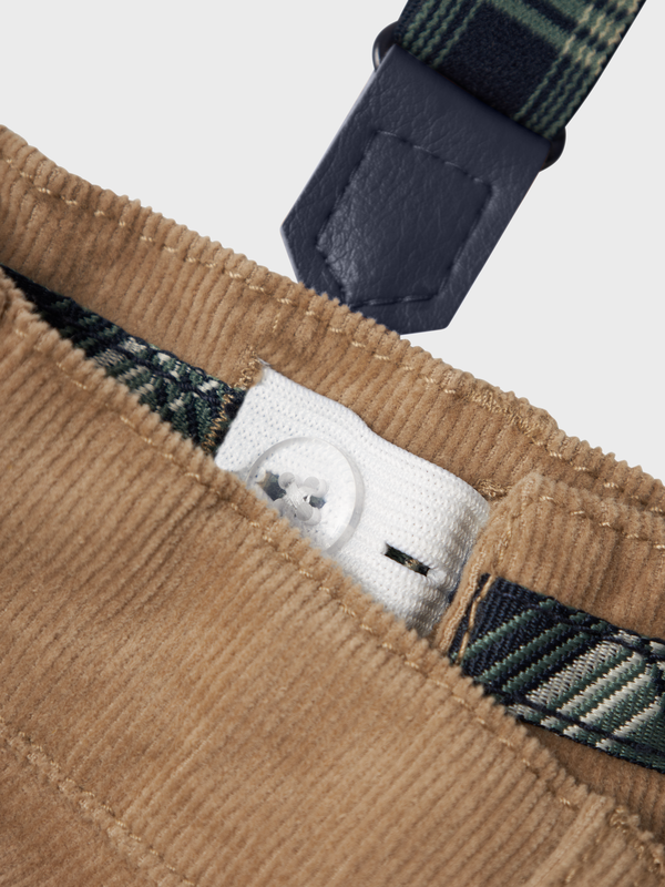 NMMRYAN SLIM CORD PANT W BRA 9666-YY R Weathered teak - Name It