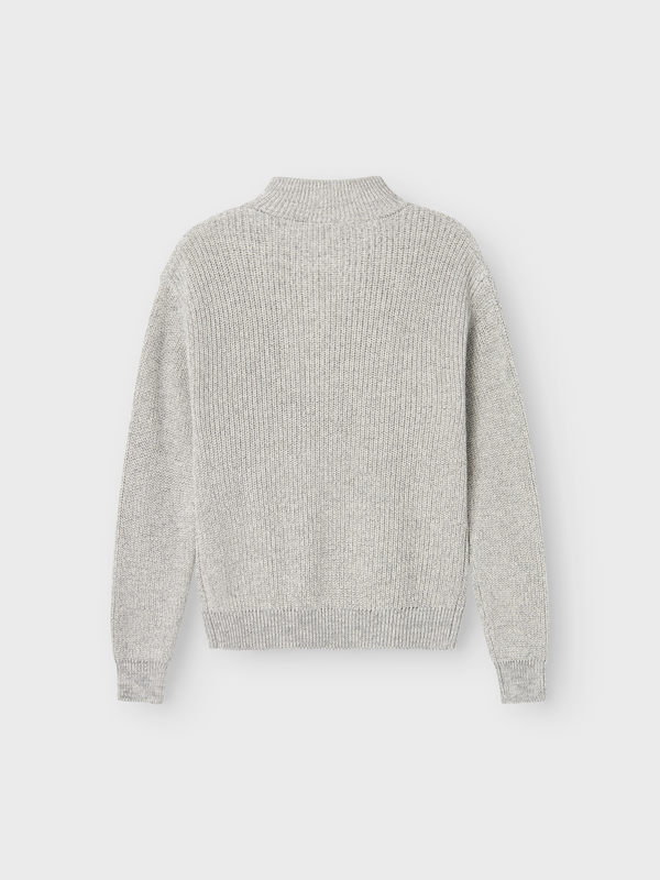 NKMSAFALLE LS KNIT GREY MELANGE - Name It