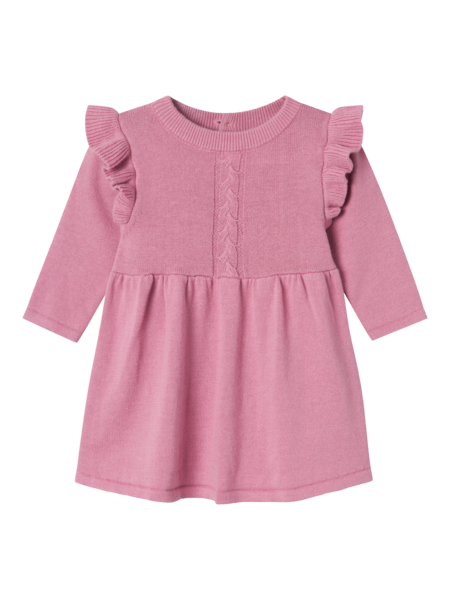 NBFSOLILLE LS KNIT DRESS Mauve Orchid - Name It