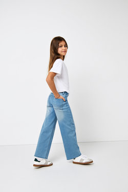 KOGSYLVIE CLEAN WIDE LEG LB DENIM  LIGHT BLUE DENIM - Kids Only 